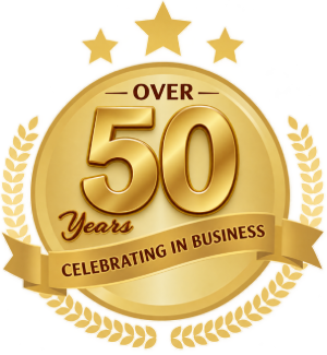 Over 50 Years Gold Anniversary Badge.png